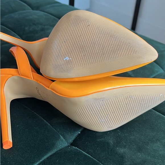 NWOT Aldo Orange Slingback Heels - Picture 3 of 3
